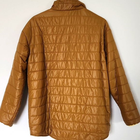 Aerie Mustard Brown Quilted Puffer with Yellow Accents - Picture 4 of 4
